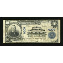 Kansas City, KS - $10 1902 Plain Back Fr. 626