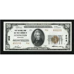 Lexington, KY - $20 1929 Ty. 2 The First & City