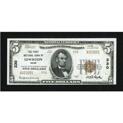 Lewiston, ME - $5 1929 Ty. 2 The First NB Ch. #