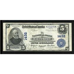 Baltimore, MD - $5 1902 Plain Back Fr. 598 The
