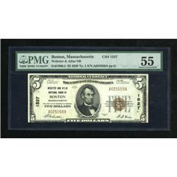 Boston, MA - $5 1929 Ty. 1 The National Webster