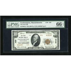 Easthampton, MA - $10 1929 Ty. 2 The First NB