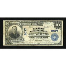 Lowell, MA - $10 1902 Plain Back Fr. 634 The