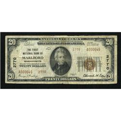 Marlboro, MA - $20 1929 Ty. 2 The First NB Ch. #