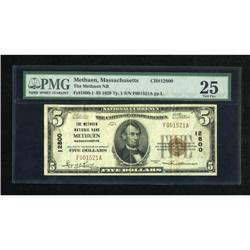 Methuen, MA - $5 1929 Ty. 1 The Methuen NB Ch. #