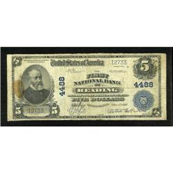 Reading, MA - $5 1902 Plain Back Fr. 601 The