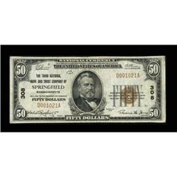 Springfield, MA - $50 1929 Ty. 1 The Third NB &