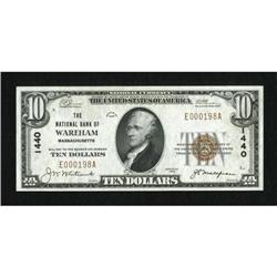 Wareham, MA - $10 1929 Ty. 1 The NB of Wareham