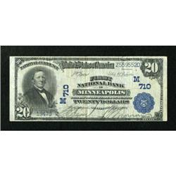 Minneapolis, MN - $20 1902 Plain Back Fr. 650