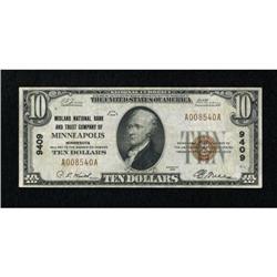 Minneapolis, MN - $10 1929 Ty. 1 Midland NB & TC