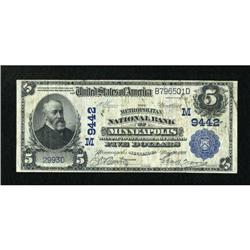 Minneapolis, MN - $5 1902 Plain Back Fr. 600 The