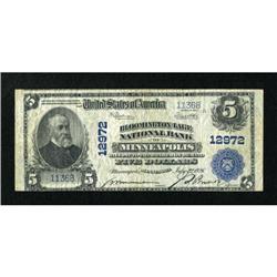 Minneapolis, MN - $5 1902 Plain Back Fr. 609