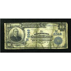 Sherburn, MN - $10 1902 Date Back Fr. 616 The
