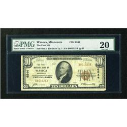Waseca, MN - $10 1929 Ty. 1 The First NB Ch. #