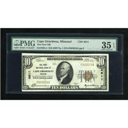 Cape Girardeau, MO - $10 1929 Ty. 1 The First NB