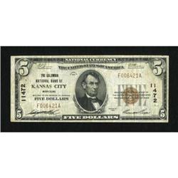 Kansas City, MO - $5 1929 Ty. 1 The Columbia NB
