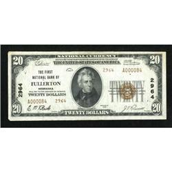 Fullerton, NE - $20 1929 Ty. 2 The First NB Ch.