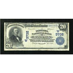 Hastings, NE - $20 1902 Plain Back Fr. 658 The