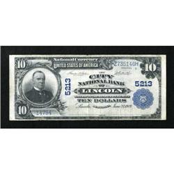 Lincoln, NE - $10 1902 Plain Back Fr. 632 The