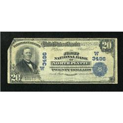 North Platte, NE - $20 1902 Plain Back Fr. 651