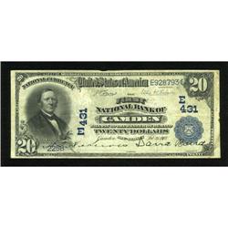 Camden, NJ - $20 1902 Date Back Fr. 642 The