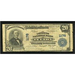 Fulton, NY - $20 1902 Plain Back Fr. 650 The