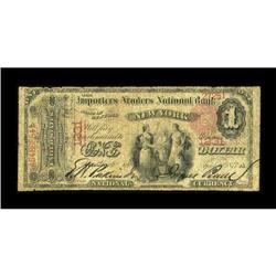 New York, NY - $1 1875 Fr. 384 The Importers &