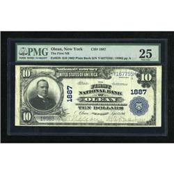 Olean, NY - $10 1902 Plain Back Fr. 628 The
