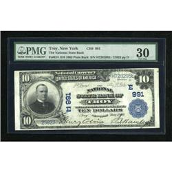 Troy, NY - $10 1902 Plain Back Fr. 624 The