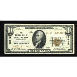 Burlington, NC - $10 1929 Ty. 2 The NB of