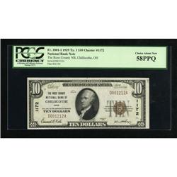 Chillicothe, OH - $10 1929 Ty. 1 The Ross County