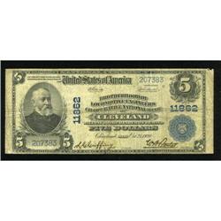 Cleveland, OH - $5 1902 Plain Back Fr. 607