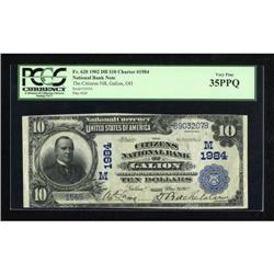 Galion, OH - $10 1902 Date Back Fr. 620 The