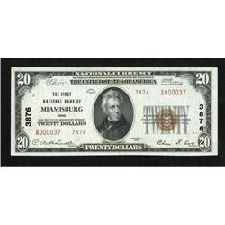 Miamisburg, OH - $20 1929 Ty. 2 The First NB Ch.