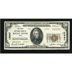Rocky River, OH - $20 1929 Ty. 2 The First NB
