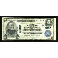 Springfield, OH - $5 1902 Plain Back Fr. 606 The