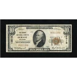Durant, OK - $10 1929 Ty. 1 The Durant NB Ch. #