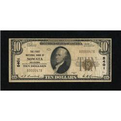 Nowata, OK - $10 1929 Ty. 1 The First NB Ch. #