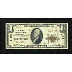 Klamath Falls, OR - $10 1929 Ty. 1 The American