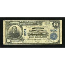 Blossburg, PA - $10 1902 Plain Back Fr. 632 The