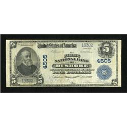 Dushore, PA - $5 1902 Plain Back Fr. 601 The