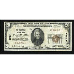 Quarryville, PA - $20 1929 Ty. 1 The Quarryville