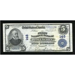 West Chester, PA - $5 1902 Plain Back Fr. 598