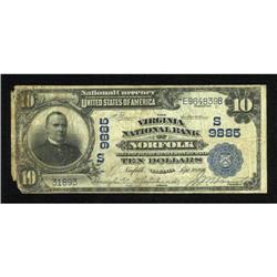 Norfolk, VA - $10 1902 Date Back Fr. 619 The