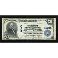 Norfolk, VA - $20 1902 Plain Back Fr. 654 The