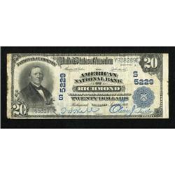 Richmond, VA - $20 1902 Plain Back Fr. 658 The