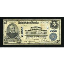 Richmond, VA - $5 1902 Plain Back Fr. 601