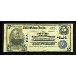 South Boston, VA - $5 1902 Plain Back Fr. 600