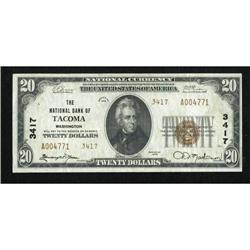 Tacoma, WA - $20 1929 Ty. 2 The NB of Tacoma Ch.