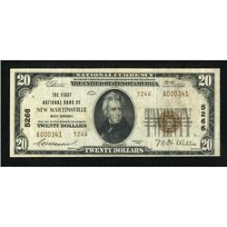 New Martinsville, WV - $20 1929 Ty. 2 The First